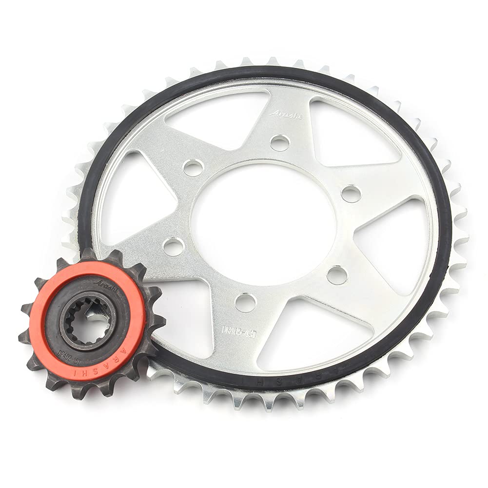 Cnhssk23 Motorbike 15 Teeth Front Sprocket Replacement with 43
